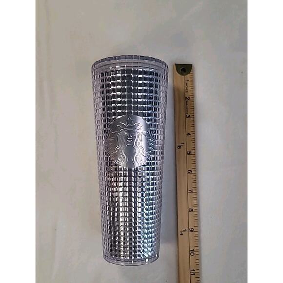 Starbucks 2019 Silver Studded Tumbler • 24oz • Limited Edition • EUC - Picture 3 of 10